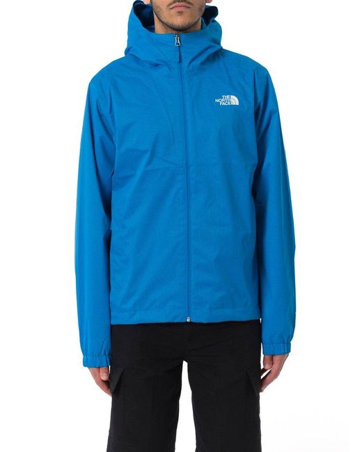 The North Face Blue Quest Logo Printed Hooded Jacket for men