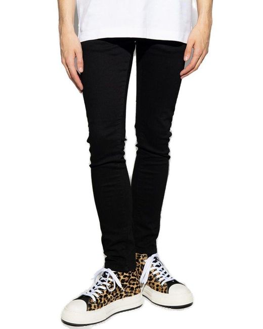 Versace Black Skinny Fit Jeans for men