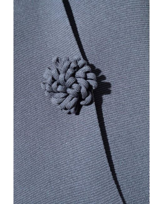 By Malene Birger Blue Floral Button Maxi Dress