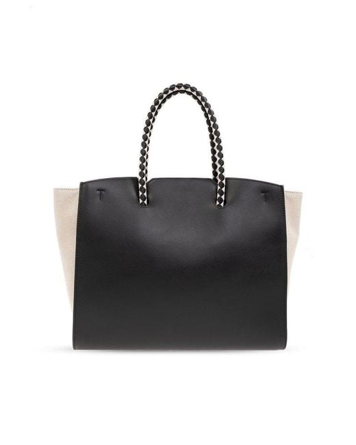 Furla Black 'genesi Large' Shopper Bag,
