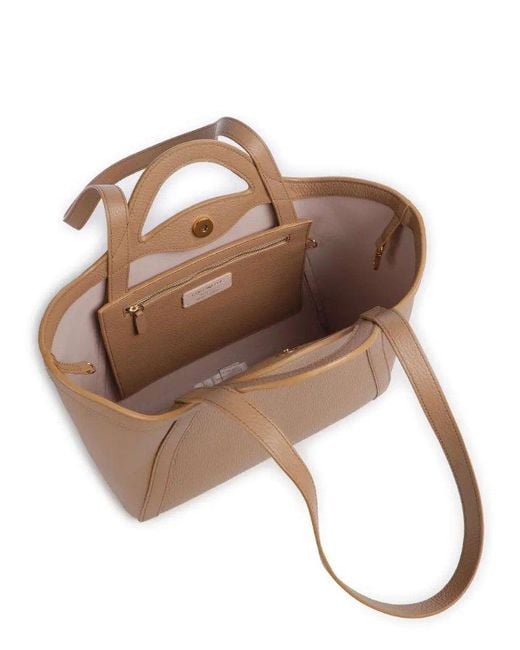 Coccinelle Brown Amalia Logo Stamp Shoulder Bag