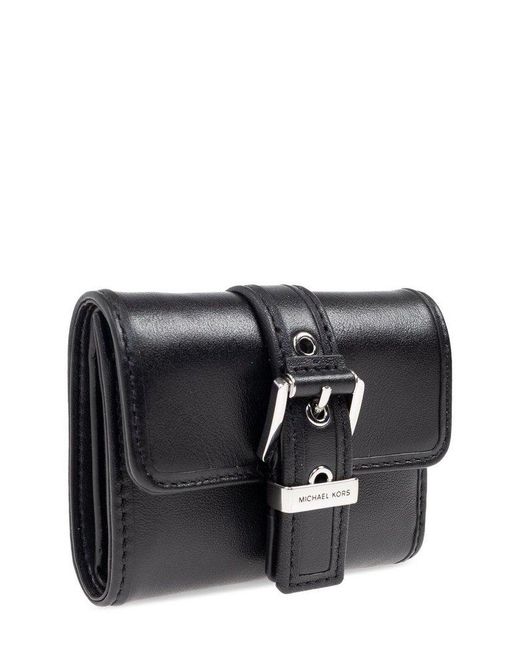 MICHAEL Michael Kors Black Colby Small Tri-Fold Wallet