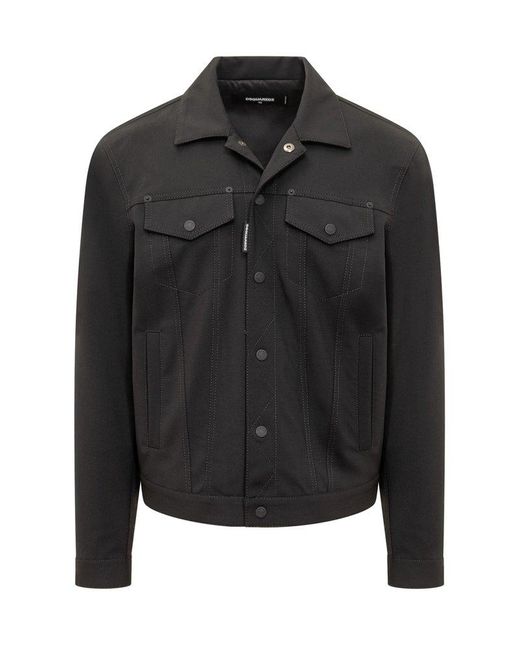 DSquared² Black Tailored Danim Jacket for men