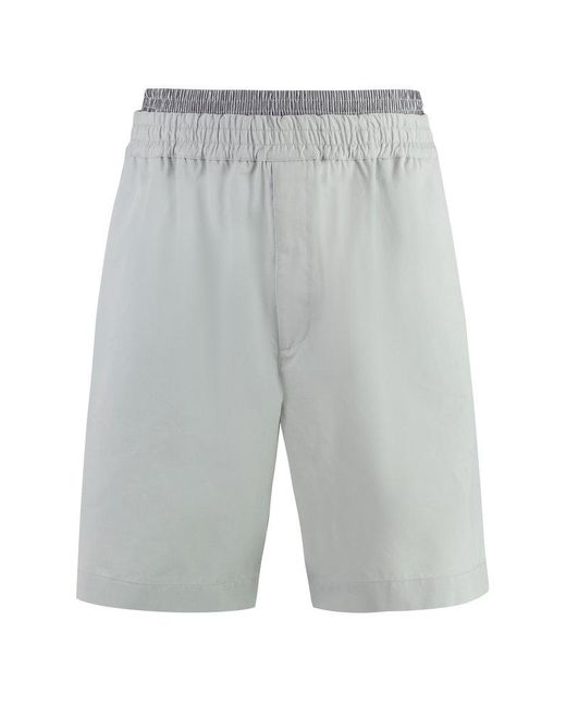 Bottega Veneta Gray Cotton Bermuda Shorts for men