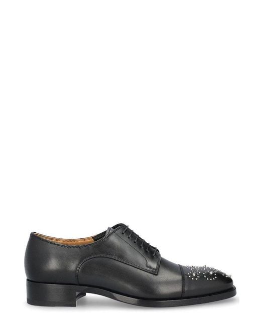 Christian Louboutin Gray Maltese Oxford Shoes for men