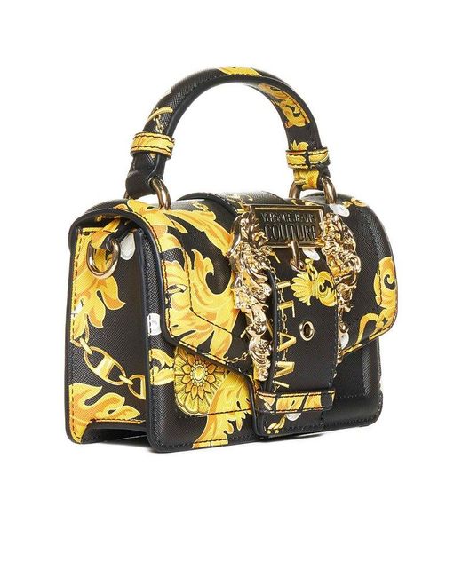 Versace Metallic Couture 1 Chain Couture-print Small Tote Bag