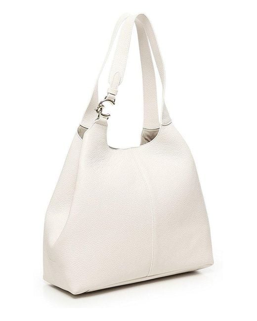 Coccinelle White C-Easy Large Shoulder Bag