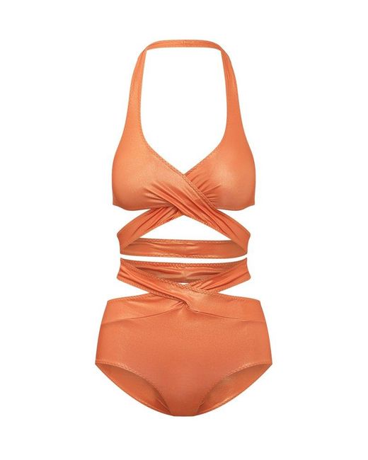 ALESSANDRO VIGILANTE Orange Bodysuit
