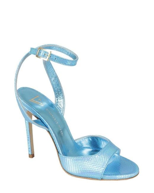 Giampaolo Viozzi Blue Ankle Strap Sandals