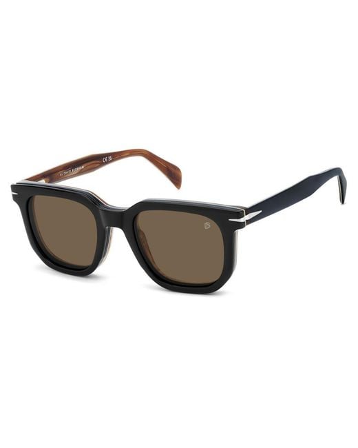 David Beckham Black Square Frame Full Rim Sunglasses for men