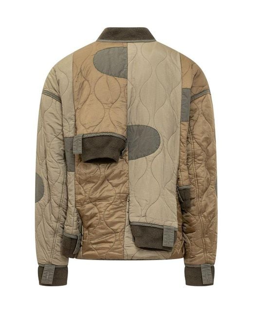Maison Mihara Yasuhiro Brown Quilted Jacket for men