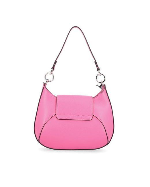 Hogan Pink H-bag Logo Plaque Mini Shoulder Bag