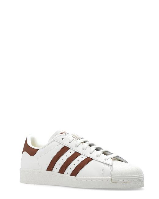 Adidas Originals White Superstar 82 Lace-up Sneakers for men