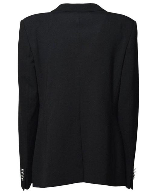 Tagliatore Black Single-Breasted Tailored Blazer