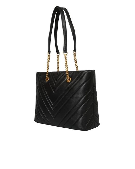 DKNY Vivian Quilted Top Handle Bag in Black Lyst UK