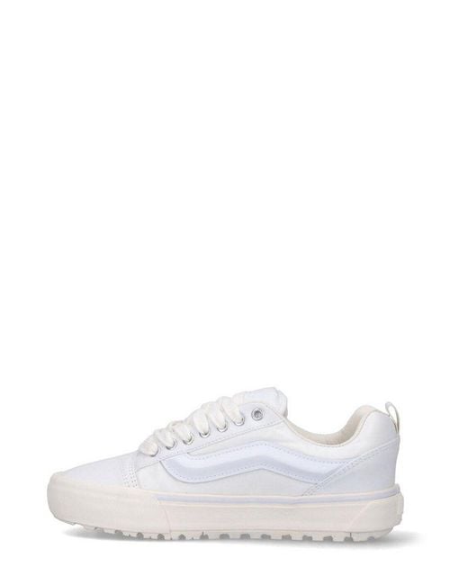 Vans White Knu Skool Lace-up Sneakers for men