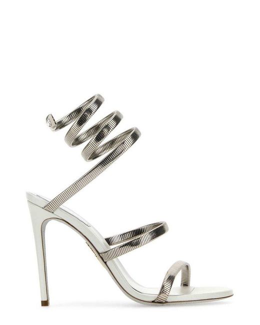 Rene Caovilla René Caovilla Juniper Metallic Ankle-strap Sandals