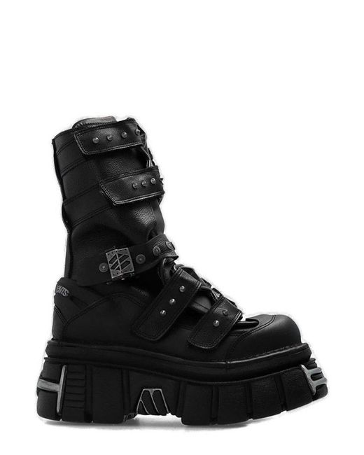 Vetements Black X New Rock Platform Boots