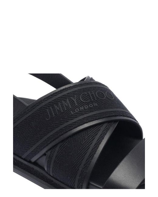 Jimmy Choo Joa Sandals in Black | Lyst