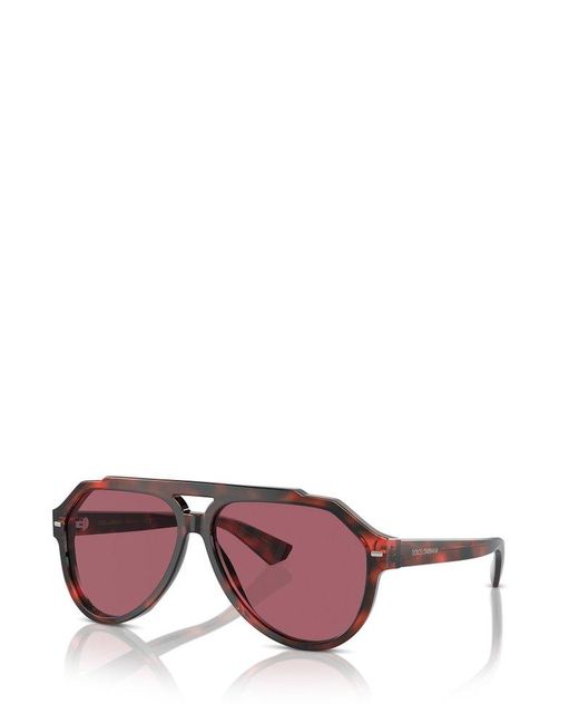 Dolce & Gabbana Purple Aviator Sunglasses for men