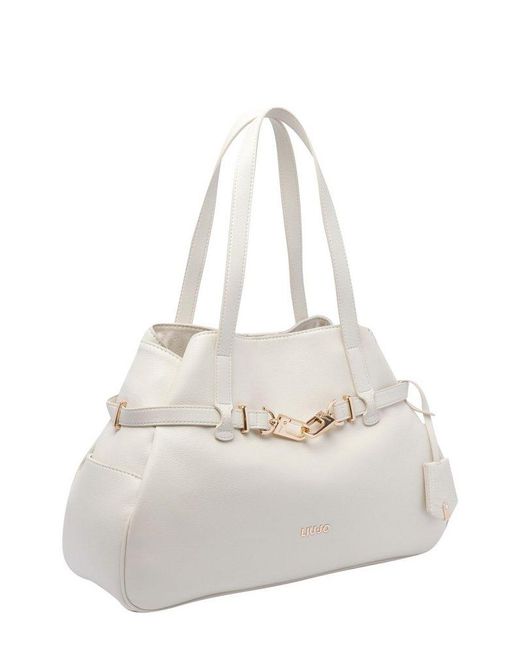 Liu Jo White Better Shopping Tote Bag
