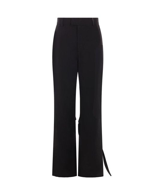 Ann Demeulemeester Black Double Layer Aude Trousers