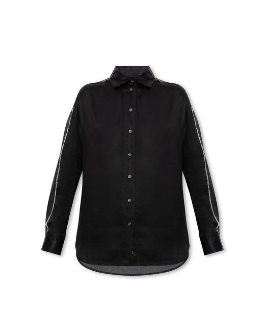DIESEL Black Relaxed-Fitting Shirt
