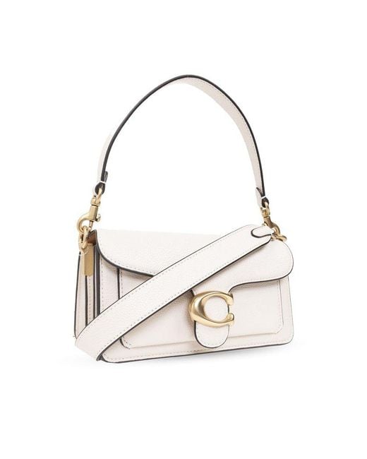 COACH White Leather Tabby Shoulder Bag 26