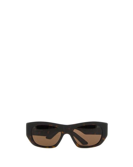 Alexander McQueen Black Printed Acetate Punk Rivet Sunglasses for men