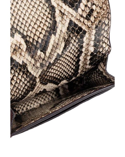 Alexander McQueen Purple Logo Engraved Folded Wallet
