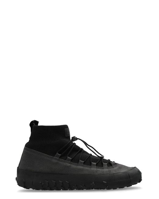 Lemaire Black Vibram Logo Patch Sneakers for men
