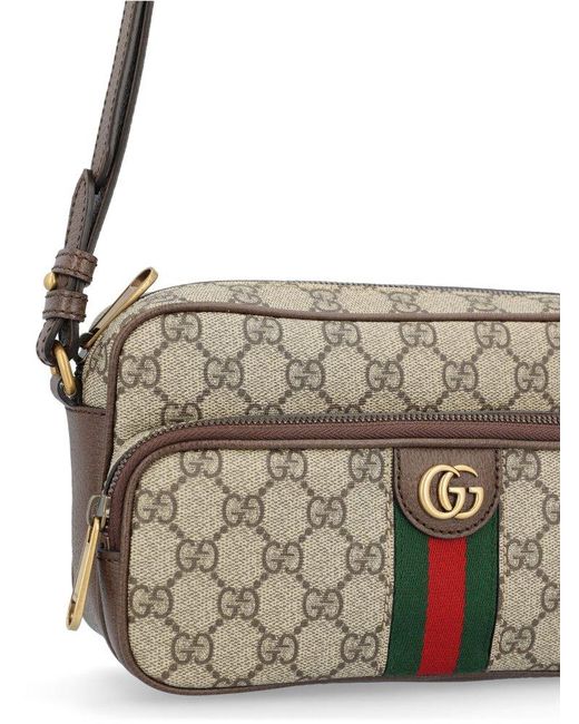 Gucci Ophidia GG Small Crossbody Bag in White for Men