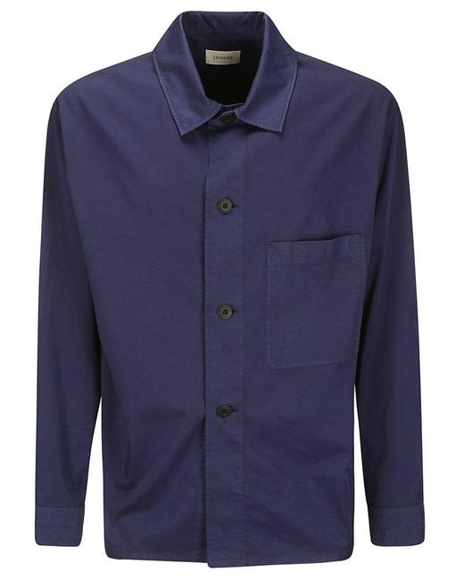 Lemaire Blue Ls Pyjama Shirt for men
