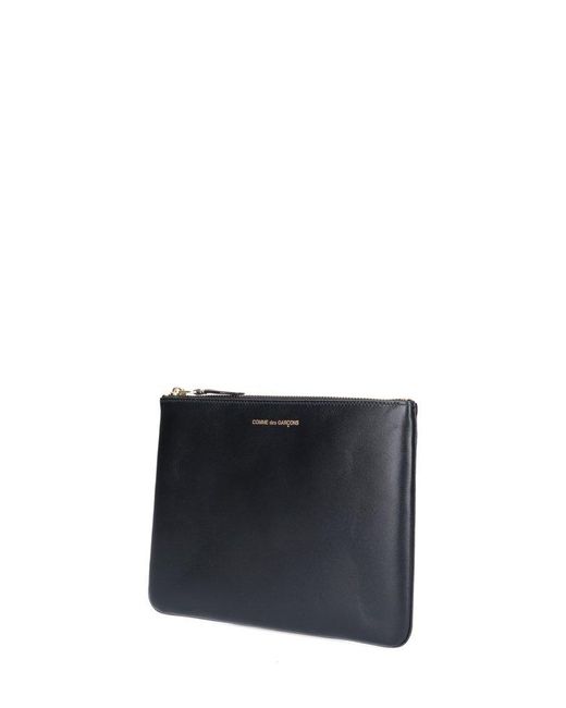 Comme des Garçons Black Logo Embossed Wallet for men