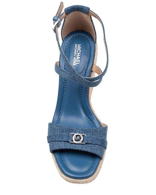 MICHAEL Michael Kors Blue Mandy Wedge Espadrillas