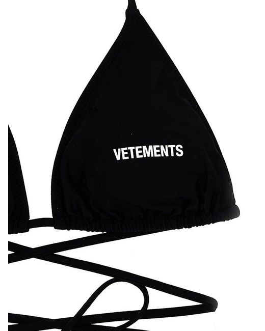 Vetements Black Logo Beachwear