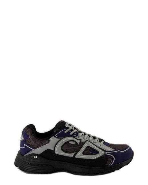 Dior Black B30 Lace-Up Sneakers for men