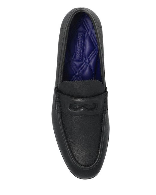 Burberry Black Pearl Type Slip-On Loafers for men