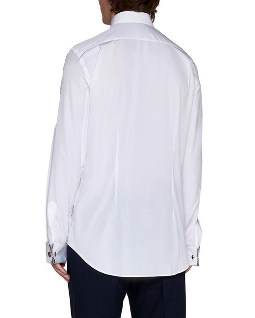 Paul Smith White Long-sleeved Tailored Shirt for men