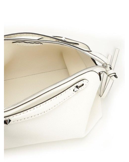 Fendi White By The Way Selleria Large Tote Bag