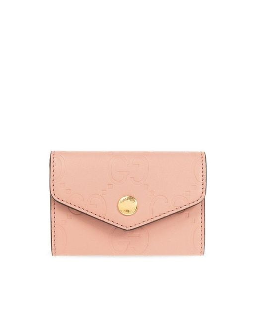 Gucci Pink Leather Card Holder,