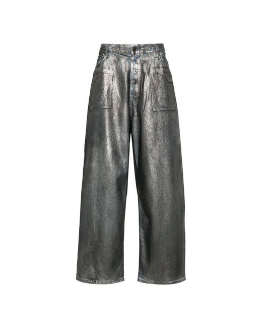 Acne Gray Super Baggy Fit Pants for men