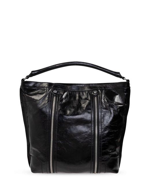 ショルダーバッグ・ポシェット Zadig & Voltaire Sunny Hobo Shoulder Bag - Leather - Black Zadig & Voltaire Sunny Hobo Bag in Black | Lyst Canada