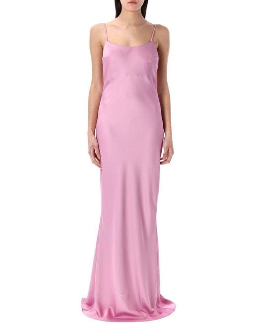 ANDAMANE Pink Ninfea Maxi Gown