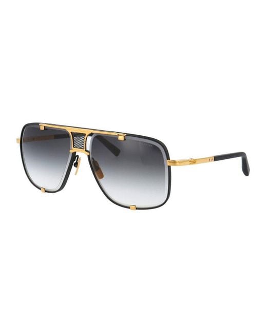 Dita Eyewear Gray Mach-five Pilot Frame Sunglasses for men