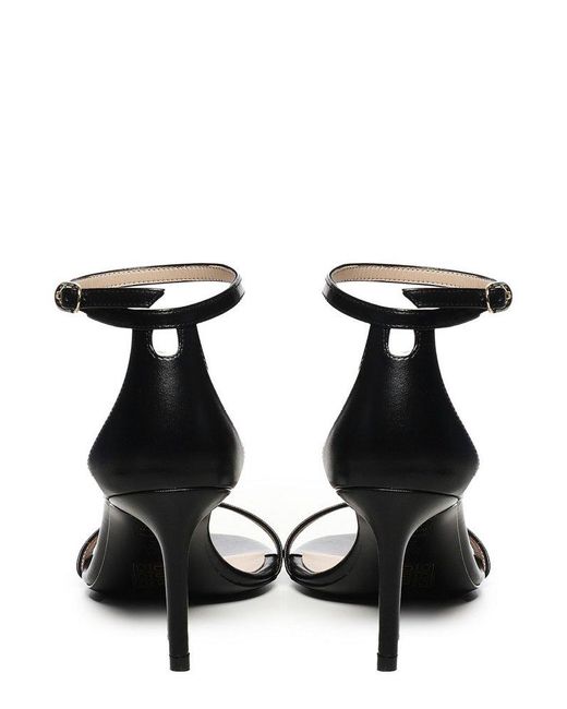 Stuart Weitzman Black Nudist Ii Sandals