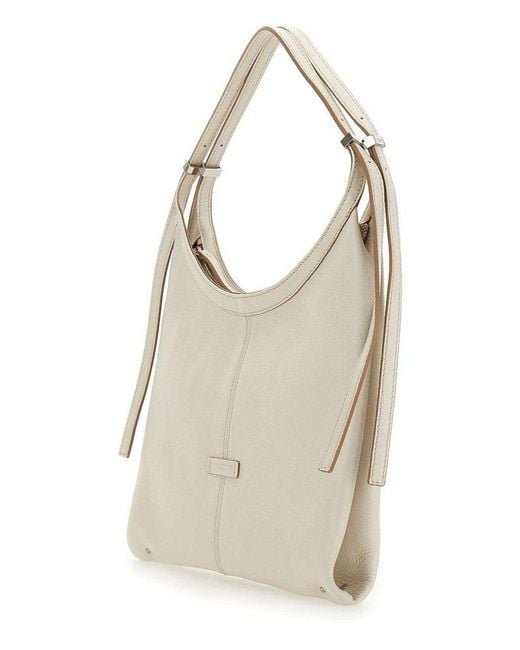 Gianni Chiarini White Norma Shoulder Bag