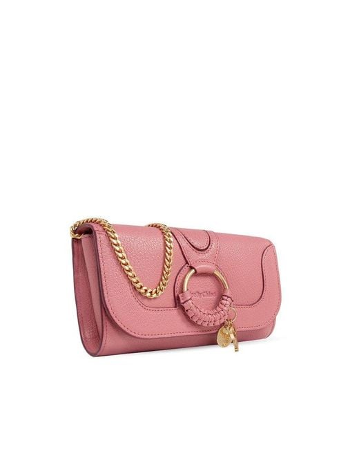See By Chloé Pink 'hana' Wallet On Chain,