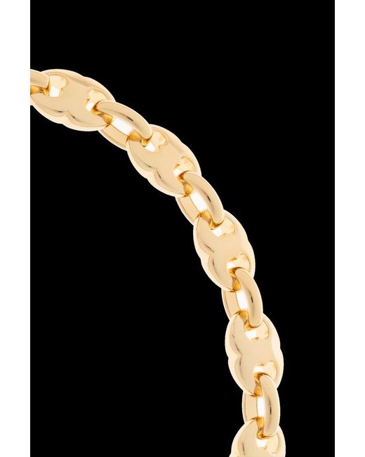 Tory Burch Black Gemini Chain-Linked Necklace