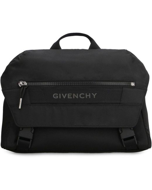 Givenchy Black G-trek Messenger Bag for men